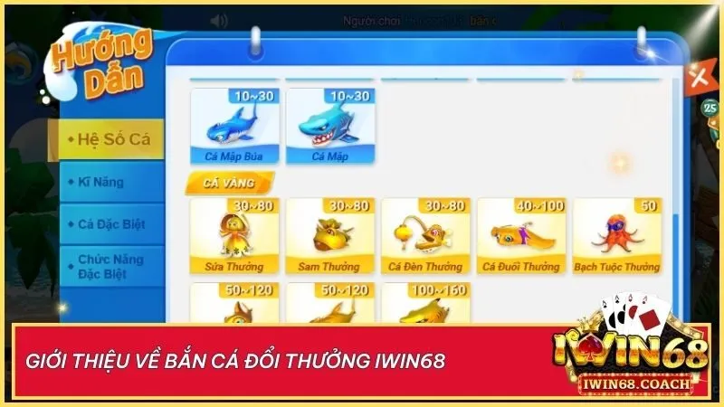 Bắn cá đổi thưởng Iwin68 – Hành trình thám hiểm đại dương với sảnh chơi đa dạng, phần thưởng giá trị đang chờ bạn