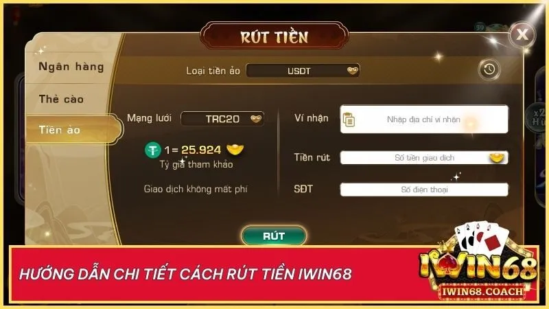 Bí quyết rút tiền thành công 100% tại Iwin68