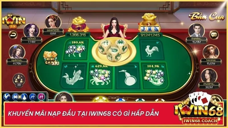 Khám phá khuyến mãi nạp đầu tại Iwin68 - Nhận thưởng liền tay, gia tăng vốn cược