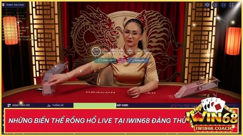 Trải nghiệm Rồng Hổ Live tại Iwin68 với bản classic, Lightning Dragon Tiger hấp dẫn và Rồng Hổ VIP đẳng cấp