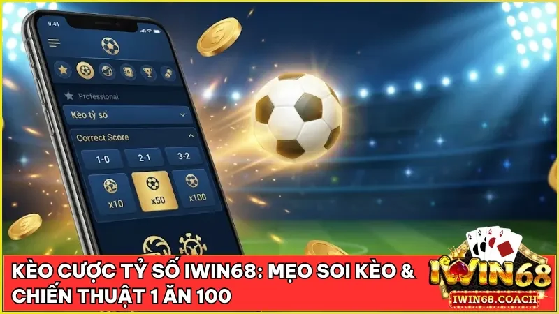 Kèo Cược Tỷ Số Iwin68: Mẹo Soi Kèo & Chiến Thuật 1 Ăn 100